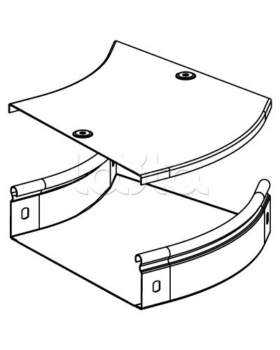 Угол CPO 45 горизонтальный 45° 100х50 DKC 36062 в Кирове Аксессуары для лотков Pintop.ru