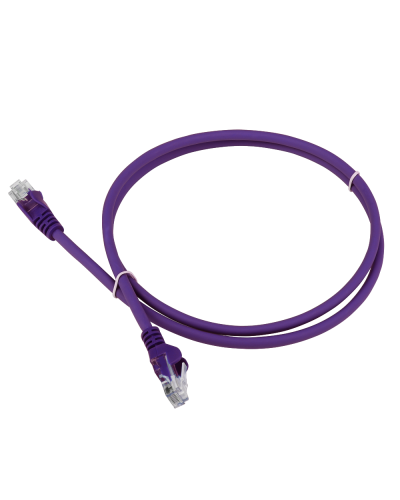 Патч-корд LANMASTER LSZH UTP кат.5e, 0.3 м, фиолетовый LANMASTER LAN-PC45/U5E-0.3-VI в Кирове Патчкорды (медные) Pintop.ru