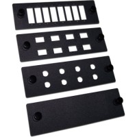 Панель адаптерная на 8 дуплексных SC адаптеров, для кроссов LAN-FOBM, черная LANMASTER LAN-APM-8DP