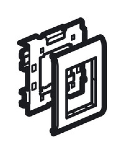 Суппорт Mosaic на 2 модуля 110 мм METRA Legrand (638086) в Кирове Аксессуары для кабель-канала Pintop.ru