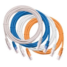 Шнур коммутационный NETLAN U/UTP 4 пары, Кат.5е (Класс D), 100МГц, 2хRJ45/8P8C, T568B, заливной, многожильный, BC (чистая медь), PVC нг(B), оранжевый, 2м, уп-ка 10шт. NETLAN EC-PC4UD55B-BC-PVC-020-OR-10