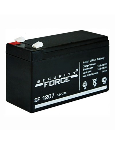Аккумулятор свинцово-кислотный Security Force SF 1207 в Кирове Электротехническое оборудование Pintop.ru